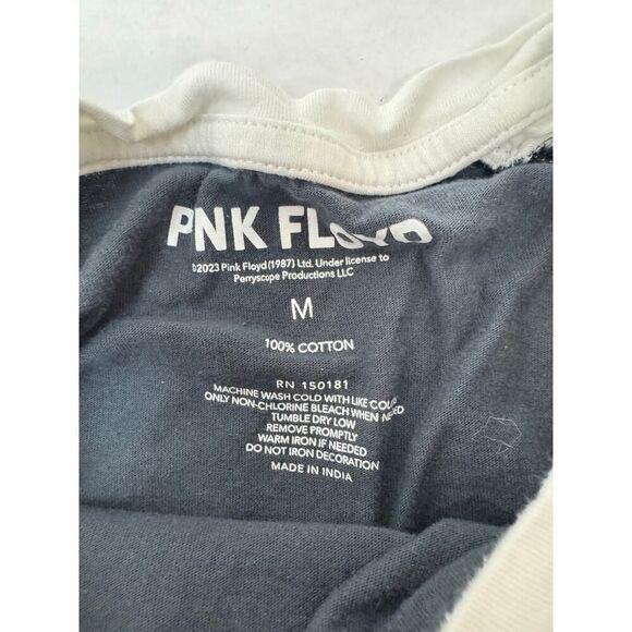 Pink Floyd Graphic Tee Cropped T-Shirt Retro 100% Cotton - Size Medium - Picture 4 of 5